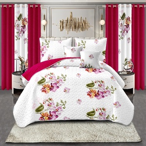 Nhà Máy Trực Tiếp Sợi Nhỏ Quilted Trải Giường Coverlet Đôi Thiết Lập Chắp Vá Rèm Cửa Vua Kích Thước Bộ Đồ Giường Khăn Trải Giường Coverlets - Product Image 5