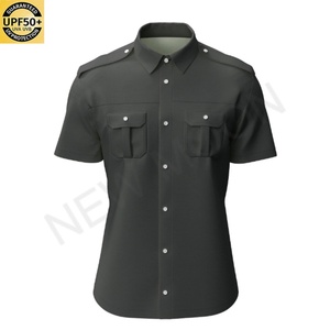 Chemise de pêche pour homme à manches courtes avec logo personnalisé, protection solaire, respirante, pour activités de plein air - Product Image 4