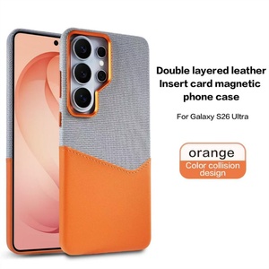 Funda Magnética de Lujo para Teléfono con Ranuras para Tarjetas, Compatible con Samsung S26 S25 S24 Ultra, Carga Inalámbrica, Protección Contra Impactos - Product Image 1
