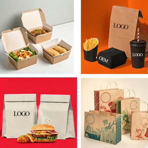 Cajas y Bolsas de Papel Kraft Biodegradables Personalizadas al por Mayor para Comida Rápida y Hamburguesas - Product Image 4