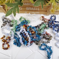 Bracelet en éclats de quartz agate aux couleurs vives semi-précieuses, idéal pour la spiritualité - Grande Vente