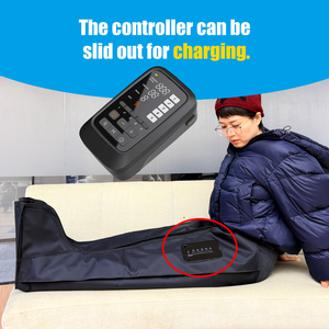 Bottes de récupération à compression premium, masseur de jambes, écran LCD, chauffage des pieds, pression réglable 60-200 mmHg, 5 chambres à air, 3000 mAh - Product Image 2