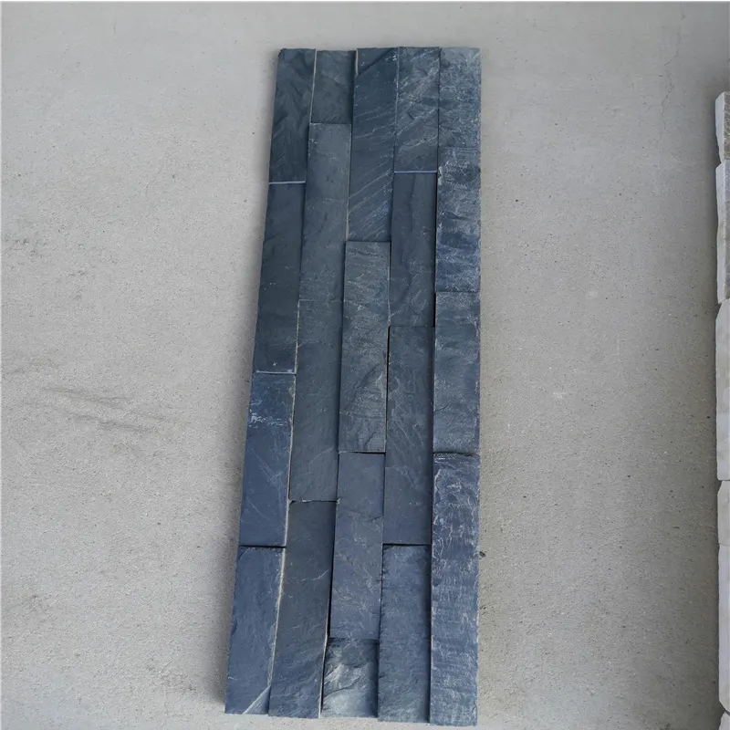 Cheap Factory Price Slate Stone Panels Black Stone Flexible Cladding Stone For Exterior Wall