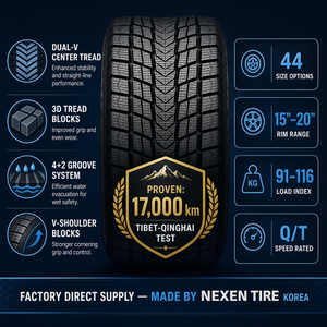 Neumático de Invierno NEXEN Winguard Ice SUV Nórdico Sin Clavos para Nieve y Hielo Extremos, Alto Rendimiento, Reforzado, <span class=keywords><strong>4</strong></span> + 2 Ranuras - Product Image 1