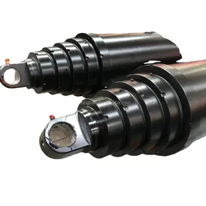 Hyva style FEE type 3 stages telescopic hydraulic cylinder for opening dump truck body