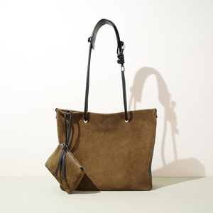 Bolso de Hombro de Cuero Genuino con Cierre, Diseño Retro y Moderno, Estilo Versátil, con Cordón Ajustable, Novedad 2026 - Product Image 2