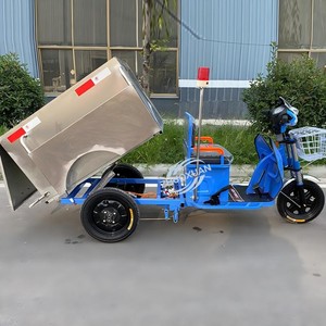 Triciclo Eléctrico de Acero Inoxidable de 500L con Capacidad de Carga de 100-200kg y Autonomía de 50-70km para Limpieza Urbana y Comunitaria - Product Image 3