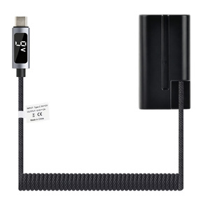 Batterie factice NP-F550 F750 F960 F970 avec Type-C et LED pour caméscopes Sony HXR-MC2500 1500C NX100 NX5R NX3 <span class=keywords><strong>PXW</strong></span>-Z100 Z5C <span class=keywords><strong>150</strong></span> - Product Image 1