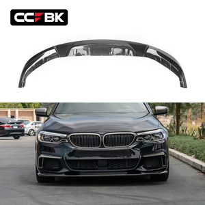 Para BMW <span class=keywords><strong>G30</strong></span> G31 M Sport 520i 530i 530d 540i 540d 550i 550d 2017-2020, alerón delantero de fibra de carbono seca estilo 3D, divisor de labio inferior - Product Image 1