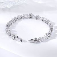 Bracelets et joncs en diamant de laboratoire cultivé en or massif 18 carats de forme fantaisie multi-formes 1 ct D blanc