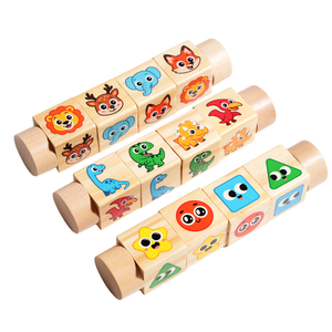 Juguete Educativo <span class=keywords><strong>Montessori</strong></span> <span class=keywords><strong>de</strong></span> Madera con Cubos Giratorios para Niños Paico, Juego <span class=keywords><strong>de</strong></span> Bloques <span class=keywords><strong>de</strong></span> Combinación para Niños Mayores <span class=keywords><strong>de</strong></span> 3 Años, Unisex, Coordinación Mano-Ojo - Product Image 1