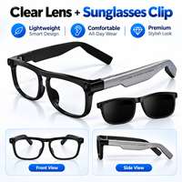 Lunettes Intelligentes IA G01 37g Caméra 4K Vidéo 1080P BT 5.4 WiFi Traduction Notes de Réunion Dialogue IA Audio Ouvert 64 Go TR90