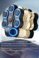Machine de boxe musicale intelligente Dericsson pour adultes et enfants, avec Bluetooth, cible de frappe murale multi-angles et gants de boxe