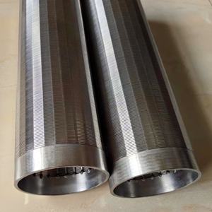 شاشة مياه من الفولاذ المقاوم للصدأ ذات شقوق على شكل V، 40 و60 شقوق، أنبوب/أنبوب معدني لتصفية السوائل - Product Image 4