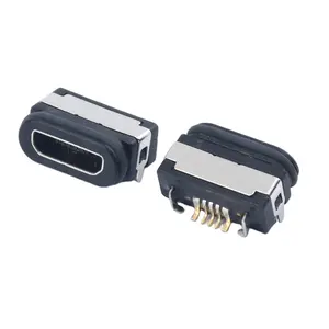 3A Impermeável IP67 Micro USB Tipo B 5 Pin SMT Conector Fêmea USB 2.0 Micro B Conector com PIN GND