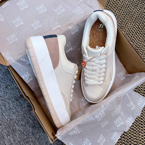 Zapatillas de deporte elevadas con plataforma de lujo ligera de gama alta para mujer Zapatos de moda de altura alta - Product Image 2