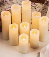 Velas LED Sin Llama al por Mayor con Control Remoto y Temporizador, Operadas por Batería, de Cera para Decoración del Hogar, Halloween, Ramadán, Diwali