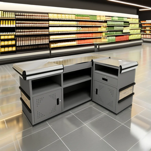 Modèle intégré Petite pente <span class=keywords><strong>Hypermarché</strong></span> Caissier Comptoir de caisse Table de caisse Supermarché Caissier Comptoir de caisse - Product Image 6