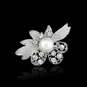 Broche de Flores con Pedrería, Estilo Europeo y Americano, Venta al por Mayor para Comercio Exterior, Suministro para <span class=keywords><strong>Taobao</strong></span> - Product Image 4