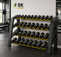 Équipement de musculation SK Gym, machine de musculation, support de haltères à 3 niveaux, utilisation commerciale, fitness