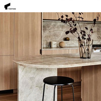 Tostone Ture Quartzite Pierre 30mm Taj Mahal Hone Dalle pour Hôtel Design Industriel Comptoirs De Cuisine Dosseret Décoration