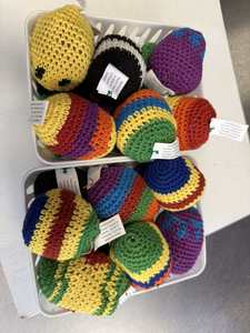 Creative Hot Selling Funny Practical Knitted Footbag Sack <b>Hand</b> Woven Foot Sandbag Knitted Hook Thread Decompression Toy - Product Image 6