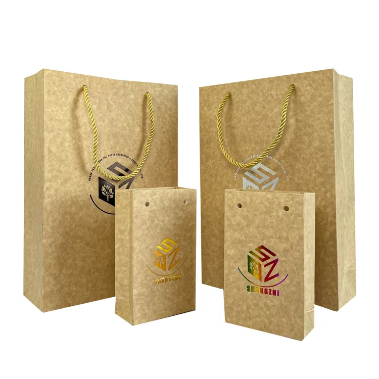 Oem Custom Private Logo Papier Verzending Tassen Voor Kleding Custom Design Kraftpapier Gift Bags