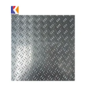 5005 5052 5754 H32 Anti-slip Plastic Checkered Sheets 2.5mm Thickness Aluminum Chequered Plate