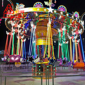 Equipo de Sillas Voladoras para Centro Comercial, Modelo Ángel para Parque Temático al Aire Libre, Giratorio, de 16 Asientos, de Lujo, de Fibra de Vidrio y Plástico Resistente - Product Image 2