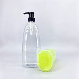 1000ml <span class=keywords><strong>vide</strong></span> en plastique transparent bouteille <span class=keywords><strong>pompe</strong></span> de lotion pour le corps savon liquide PET 1 litre bouteille en plastique PET pour bouteille de lavage corporel - Product Image 4