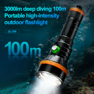Aluminum Diving Flashlight 20W LED 1000M+ Beam Distance IP68 Waterproof Rechargeable 3000 Lumens Long Runtime Durable Underwater - Product Image 2