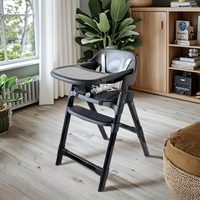 Chaise haute pour bébé réglable, moderne, sécurisée, pliable, portable, design en bois, écologique, pour la salle à manger, la maison, l'hôtel, la cuisine, le salon