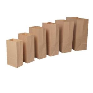 Eco-Friendly Custom Printed Brown Kraft <b>Paper</b> Bags for Vegetables and Bread Bakery Products <b>Lamination</b> Handling - Product Image 6