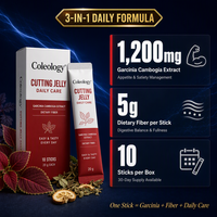 Fabricant OEM ODM de gelée coupée, extrait de Garcinia Cambogia 1200mg, bâtonnets de gelée sans sucre, sachet personnalisé