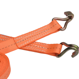 2인치 3톤 중량급 강철 및 폴리에스터 GS 인증 래칫 타이 다운 화물 고정 로지스틱 래싱 벨트 스트랩 - Product Image 5