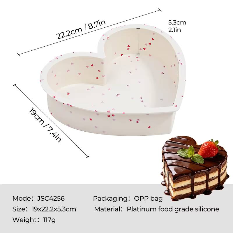 Beige with heart pattern - - JSC4256