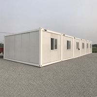 Profitez d'une forte résistance au feu et d'une surface personnalisable avec une maison conteneur assemblée, une maison mobile pour bureau temporaire ou dortoir