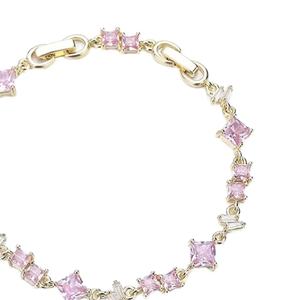 Pulsera de la Amistad de Aleación Chapada en Oro Rosa de 18K con Zirconia para Mujer, Estilo Vintage de Alta Calidad para Aniversario - Product Image 5