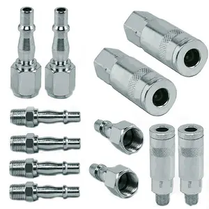 PCL Khí Nén Nhanh Chóng Kết Nối Khớp Nối Thép 1/4 trong Threaded