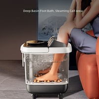 Baignoire de massage électrique pour les pieds avec chauffage à température constante, stérilisation à l'ozone et infrarouge, massage automatique – Cadeau idéal