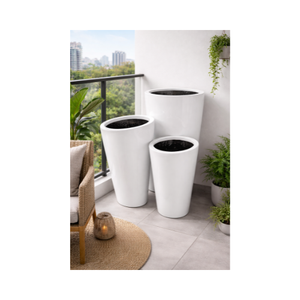 กระถางปลูกต้นไม้สำหรับใช้ในบ้าน ดีไซน์หรูหราทันสมัย เป็นมิตรกับสิ่งแวดล้อม ทำจากไฟเบอร์กลาส ทนทานทุกฤดู - Product Image 1