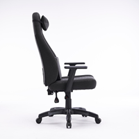 Chaise de course pivotante en cuir inclinable ergonomique Accoudoir réglable Appui-tête pour bureau à domicile Esports Gamers