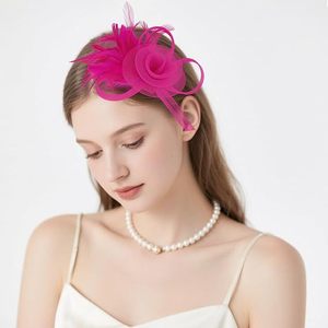 Nouveau <span class=keywords><strong>chapeau</strong></span> melon de mariée 100% coton - Mini <span class=keywords><strong>chapeau</strong></span> d'hiver à plumes, accessoire élégant pour femme pour <span class=keywords><strong>mariage</strong></span> par temps froid - Product Image 2