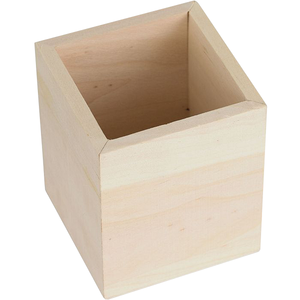 Porte-stylos rectangulaire en bois, organisateur de bureau en bois naturel durable, parfait pour les stylos, les crayons, la papeterie et les objets décoratifs - Product Image 2