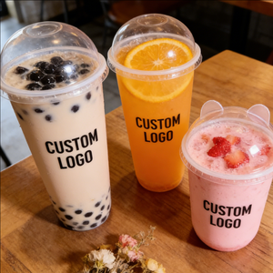 Vaso de Plástico Redondo de 90 mm y 32 oz para Té de Burbujas, Personalizado para Té con Leche y Boba - Product Image 6