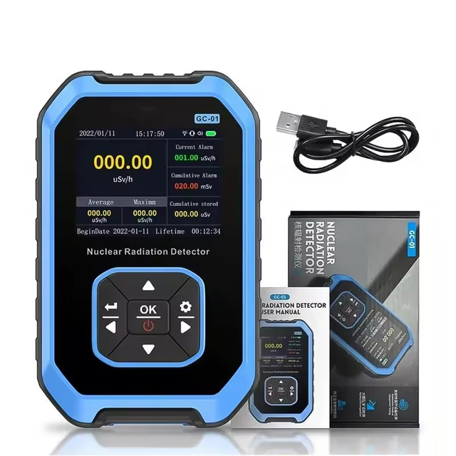 FNIRSI GC-01 Geiger Counter Nuclear Radiation Detector Personal Dosimeter X-ray Radioactivity Tester Marble Detector