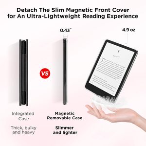 Étui magnétique détachable en PU personnalisé pour <span class=keywords><strong>Kindle</strong></span> <span class=keywords><strong>Paperwhite</strong></span> 7 pouces 12e génération 2024, housse de protection hybride - Product Image 5
