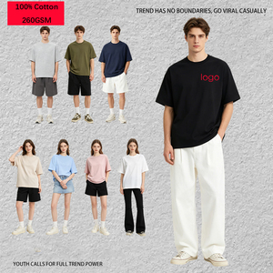 T-shirt Homme Oversize en Coton Pur 260 GSM, Impression Numérique DTG Personnalisée, Style Streetwear Décontracté – Nouvelle Collection à Succès - Product Image 1