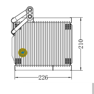 Évaporateur de climatisation automatique pour Hyundai I10 2014 97139-B9001 97139B9001 - Product Image 6