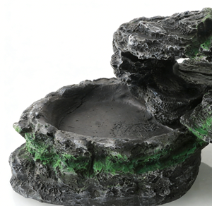 Plataforma de Resina Simulada para Reptiles, Multinivel, con Calefacción, para Reposo de Reptiles Juveniles - Product Image 1